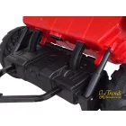 XXL 24V elektromos traktor utánfutóval - piros