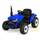 XXL 24V elektromos traktor utánfutóval - kék