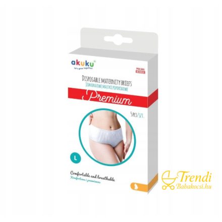 Akuku - Szülés utáni eldobható bugyi - L méret