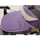 Gallardo Firkon ECO - 3in1 multifunkciós babakocsi - 45 (Lila - Szürke ECO Bőr)