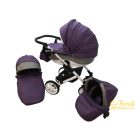 Gallardo Firkon ECO - 3in1 multifunkciós babakocsi - 45 (Lila - Szürke ECO Bőr)