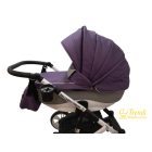 Gallardo Firkon ECO - 3in1 multifunkciós babakocsi - 45 (Lila - Szürke ECO Bőr)