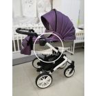 Gallardo Firkon ECO - 3in1 multifunkciós babakocsi - 45 (Lila - Szürke ECO Bőr)