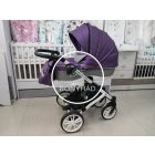 Gallardo Firkon ECO - 3in1 multifunkciós babakocsi - 45 (Lila - Szürke ECO Bőr)