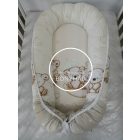 Holdon ülő Macik - Bézs - Babafészek