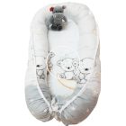 Holdon ülő Macik - Szürke - Babafészek