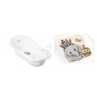 Piskóta kád - 102 cm - Bagoly és Fáni - Fehér