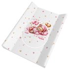 Pelenkázó lap - Puha - 70 x 50 cm - Felhős Maci - Rózsaszín