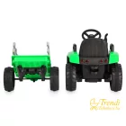 Elektromos traktor LED világítással – Zöld – Trendi Babakocsi