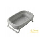 Tega Baby Dove Grey összecsukható kád lefolyódugóval és hőmérővel