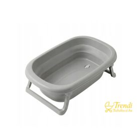   Tega Baby Dove Grey összecsukható kád lefolyódugóval és hőmérővel