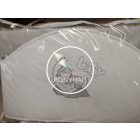 Szürke csíkos, hímzett alvó baba - 3 részes babaágynemű szett - Bébi méret