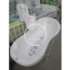 Piskóta kád - 102 cm - Bagoly - Fehér