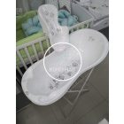 Piskóta kád - 102 cm - Bagoly - Fehér