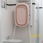 Tega Baby Morning Sky összecsukható kád lefolyódugóval és hőmérővel