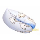 Szoptatós párna - Maci és hold - Kék