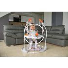 „Fejlesztő játék babáknak 6 hónapos kortól – 360° forgó ülés és interaktív játékok”