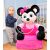 Bébi Plüss Fotel Kihajtható Minnie – gyerekeknek