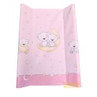 Pelenkázó lap - Puha - 70 x 50 cm - Maci pink