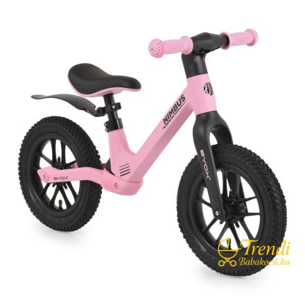 Pink 12 colos futóbicikli – világító, pumpálható kerekek részletfotó