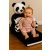 Bébi Plüss Fotel Kihajtható Panda – gyerekeknek