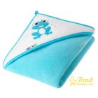 Fürdőlepedő - Béka - Kék - 100x100 cm - Prémium