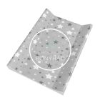 Pelenkázó lap - Puha - 70 x 50 cm - Szürke csillag