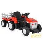 Elektromos traktor LED világítással – Piros – Trendi Babakocsi