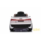 Audi SQ8 fehér gyerek elektromos autó hátulról – LED hátsó lámpákkal