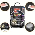 Autós rendező üléstámlára tablet zsebbel - Fekete