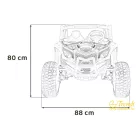 XXL Buggy terepjáró elektromos kisautó – Rózsaszín, 4×200W, 24V, 2 személyes