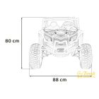 XXL Buggy terepjáró elektromos kisautó – Piros, 4×200W, 24V, 2 személyes