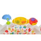 „Fejlesztő játék babáknak 6 hónapos kortól – 360° forgó ülés és interaktív játékok”