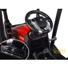 XXL elektromos traktor utánfutóval - Piros - 24V - 2×200W