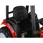 XXL elektromos traktor utánfutóval - Piros - 24V - 2×200W