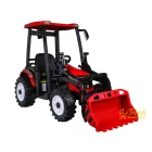 XXL elektromos traktor utánfutóval - Piros - 24V - 2×200W