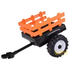 XXL elektromos traktor utánfutóval - Piros - 24V - 2×200W